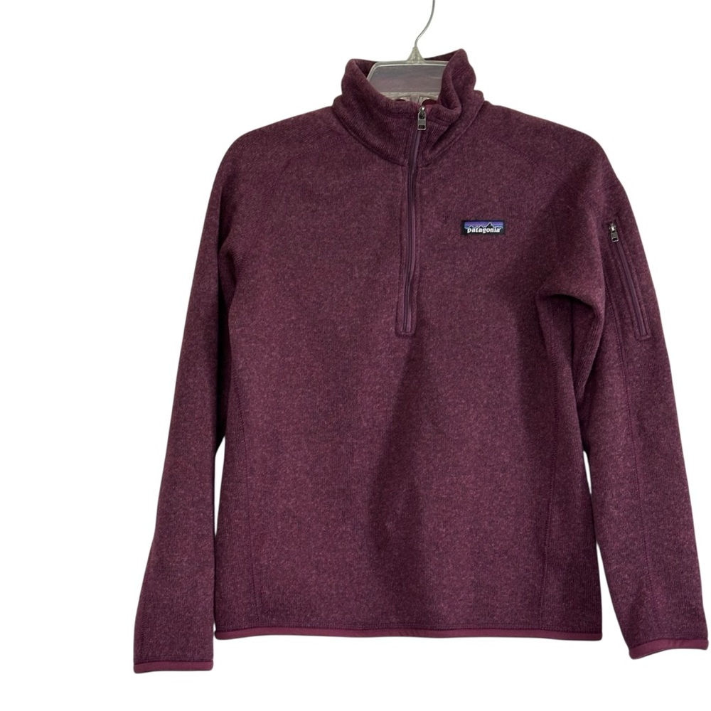 Patagonia Maroon Better Sweater Quarter-Zip Fleece Pullover Size Small